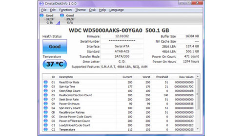 0101.vn - Quản lý thông tin đĩa cứng với CrystalDiskInfo
